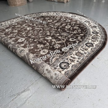 Ковер Для Гостиной Арт 23857 Темно-Коричневый Овал